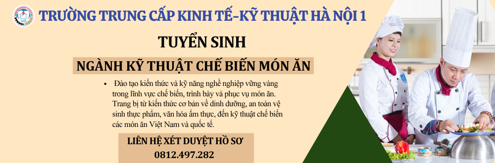 tc ktkt kỹ thuật chế biến món ăn 
